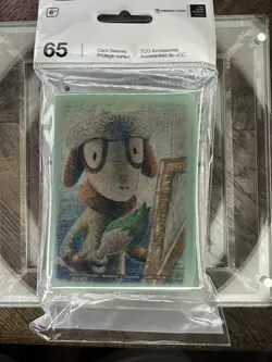 Pokemon Center x Van Gogh Museum Smeargle Self Portrait 65 Card Sleeves Pack New - Image 1