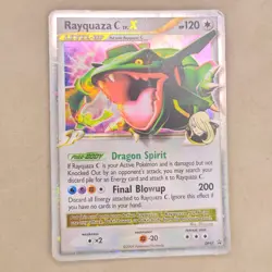 Pokemon TCG Rayquaza LV. X DP47 Black Star Promo Pokemon Card HP Heavily Played - Image 1