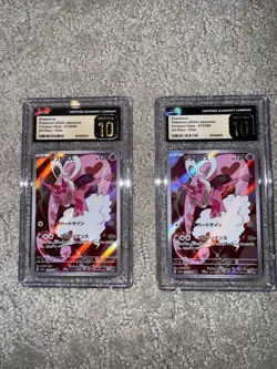 LOT OF TWO CGC PRISTINE 10’s - Enamorus Pokemon(2024)-074/066 Art Rare Holo Jap. - Image 1