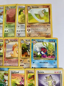 Near Complete Common/Uncommon Set Jungle Fossil Pokemon 60 Card Lot WOTC VTG - Image 5
