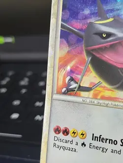 Rayquaza (Shiny) Call of Legends SL10 Ungraded DAMAGED Pokemon Card - Image 2