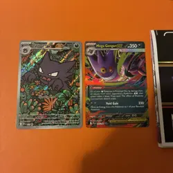 Haunter 027 Black Star Promo Illustration Rare IR Pokemon W Extras Gengar Mega - Image 5