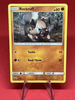 Pokemon Rockruff SM06 SM Black Star Promo - Image 1