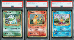 PSA 10 Bulbasaur Charmander Squirtle 001/032 Classic Japanese Pokemon Card Game - Image 1
