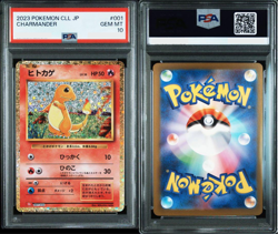 PSA 10 Bulbasaur Charmander Squirtle 001/032 Classic Japanese Pokemon Card Game - Image 3