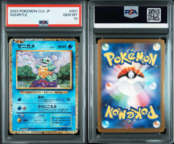PSA 10 Bulbasaur Charmander Squirtle 001/032 Classic Japanese Pokemon Card Game - Image 4