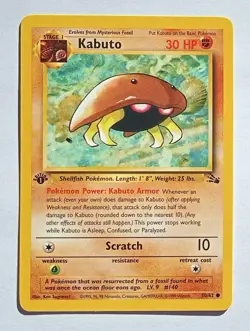 Pokemon - Kabuto - Fossil 50/62 1st Edition - Common - LP - Image 1