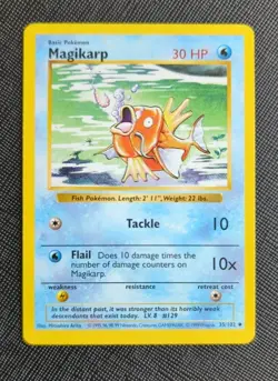 Magikarp 35/102 Shadowless Base Set Pokemon Card WOTC 1999 NM Vintage Rare - Image 1