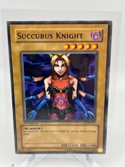 YuGiOh Succubus Knight LOB-117 1st Edition Near Mint Never Played - Image 1
