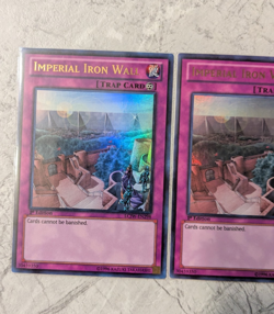 Yu-Gi-Oh! Imperial Iron Wall (x3), Ultra Rare, 1st Edition, LCJW, NM - Image 2