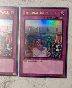 Yu-Gi-Oh! Imperial Iron Wall (x3), Ultra Rare, 1st Edition, LCJW, NM - Image 4