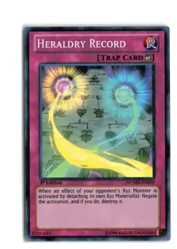 HERALDRY RECORD NUMH-EN059 1st EDITION SUPER RARE YUGIOH TCG NM - Image 1