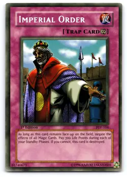 Imperial Order PSV-104 1st Edition (VLP) Secret Rare Yu-Gi-Oh! - Image 1
