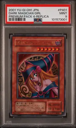 PSA 9 MINT 2001 Dark Magician Girl P4-01 Ultra Rare Japanese *3001 YUGIOH - Image 1