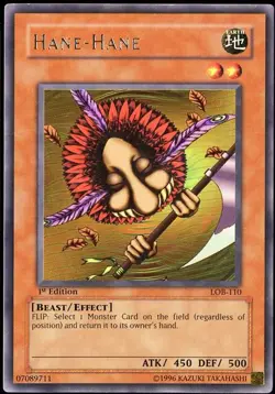 Yu-Gi-Oh Card - LOB-110 - HANE-HANE (rare) [1st Edition] - NM - Image 1