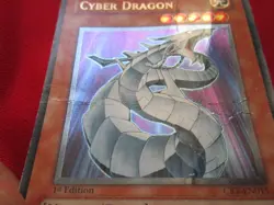 Cyber Dragon (UTR) CRV-EN015 1st Ed. + High Value Yugioh DAMAGED Card Lot! Read! - Image 3