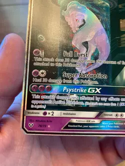 Mewtwo GX Secret Shining 78/73 Shining Legends Pokemon TCG - Image 4
