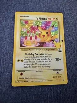NM Birthday Pikachu #24 Celebrations: Classic Collection Holo Pokemon Card - Image 1