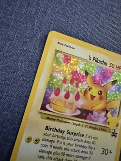 NM Birthday Pikachu #24 Celebrations: Classic Collection Holo Pokemon Card - Image 5