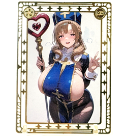 Goddess Story: Mamako Oosuki Spicy Metal Anime Waifu CCG Card - Image 2