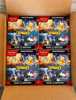 Pokemon Surging Sparks Booster Bundle *UNSEALED CASE* 20 Sealed Bundles SV08 - Image 1