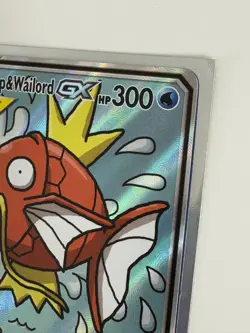 Pokemon Sun and Moon Team Up Magikarp Wailord GX Alternative Art Card 161/181 - Image 2