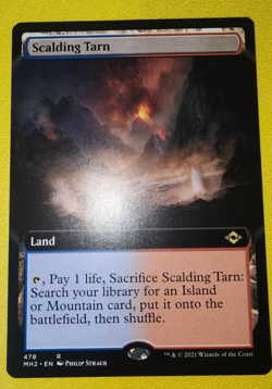 Scalding Tarn Borderless Card #479 MTG MH2 NM-M Never Played - Image 1