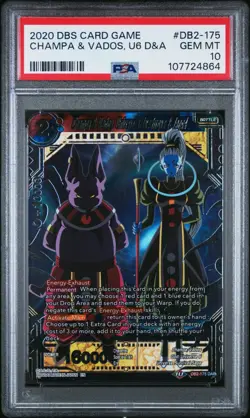Champa & Vados, Universe 6 Destroyer & Angel FOIL Dragon Ball Super Card PSA 10 - Image 1
