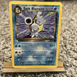 Dark Blastoise 20/82 Non-Holo Team Rocket Pokemon Card - HP/ DMG - Image 1