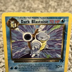 Dark Blastoise 20/82 Non-Holo Team Rocket Pokemon Card - HP/ DMG - Image 2