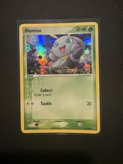 Illumise 32/106 Ex Emerald Reverse Holo Foil Stamped Pokemon Card - Image 1