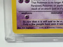 1999-2000 Pokemon MEW # 8 BLACK STAR PROMO Card WOTC Wizard NM in Case Vintage - Image 4
