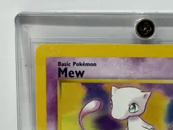 1999-2000 Pokemon MEW # 8 BLACK STAR PROMO Card WOTC Wizard NM in Case Vintage - Image 5