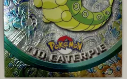 CATERPIE #10, Series 1 - 2000, Topps TV Animation Edition Chrome Pokemon Card - Image 4