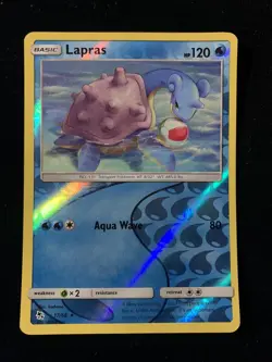 Lapras 17/68 Hidden Fates 2019 Reverse Holo Rare Pokemon TCG Card - NM - Image 1