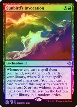 Sunbird's Invocation FOIL Ixalan PLD Red Rare MAGIC GATHERING CARD ABUGames - Image 1