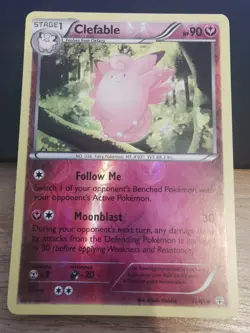 Pokemon TCG Clefable 51/83 Generations Reverse Holo Card - Image 1