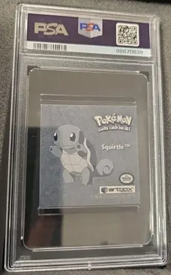 POKEMON CARD SQUIRTLE PRISM 22 ARTBOX STICKER SERIES 1 #22 GRADED PSA 9 MINT - Image 3