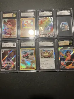 Pokemon Lot Of 8 Graded Cards CGC pristine 10 And Gem Mint 10 - Image 1