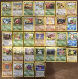 Complete Jungle Set of Uncommons/Commons - Vintage Pokemon TCG Cards - Image 1