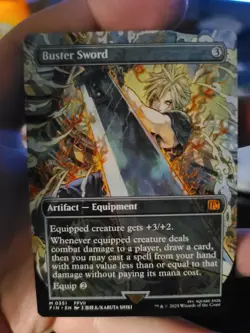 ** MTG Final Fantasy - Buster Sword (Borderless) Non Foil NM ** - Image 1