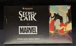 MTG Secret Lair x Marvel's Spider-Man: Heroic Deeds Rainbow Foil Edition In-Hand - Image 1