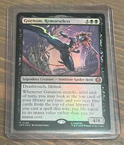 2025 Magic The Gathering: Spider Man - Gwenom - Gift Promo Foil - Rare - P 0286 - Image 1