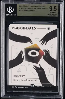 2024 MTG SECRET LAIR DROP SER TOME OF THE ASTRAL SORCERESS PREORDAIN R BGS 9.5 - Image 1