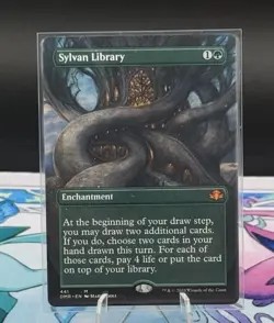 MTG: Sylvan Library Regular Borderless Dominaria Remastered- NM - Image 1