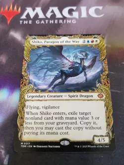 Mtg. Shiko, Paragon of the Way. Showcase. Tarkir: Dragonstorm. Pack Fresh - Image 1