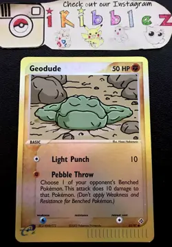 Geodude 55/97 NM Reverse Holo Foil Pokemon Card. Free Tracked Shipping! - Image 1