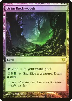 Dark Ascension MTG FOIL Grim Backwoods Magic - Image 1