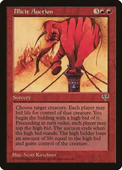 1x Illicit Auction - NM - Mirage Block - SPARROW MAGIC mtg - Image 1