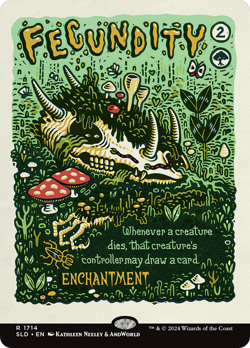 Fecundity (Secret Lair) FOIL PROMO PLD Green Rare MAGIC GATHERING CARD ABUGames - Image 1